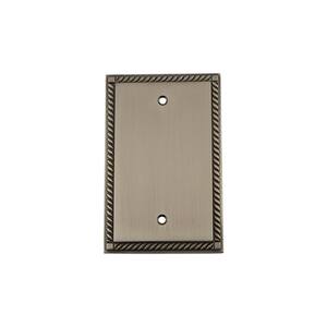 Pewter No Gang Blank Plate Wall Plate (1-Pack)