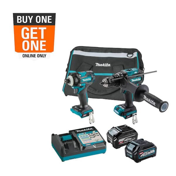 40V max XGT Brushless Cordless 2-Pc. Combo Kit (Hammer Driver-Drill/ Impact Driver) 2.5Ah/4.0Ah