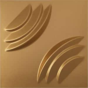 11-7/8"W x 11-7/8"H Artisan EnduraWall Decorative 3D Wall Panel, Gold (12-Pack for 11.76 Sq.Ft.)