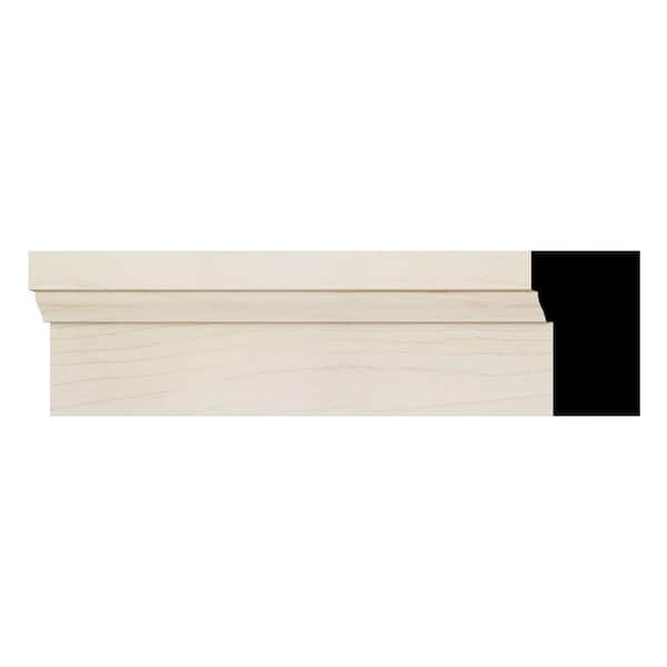 Ekena Millwork WM180 1.25 in. D x 2 in. W x 96 in. L Wood (Maple) Crown Molding