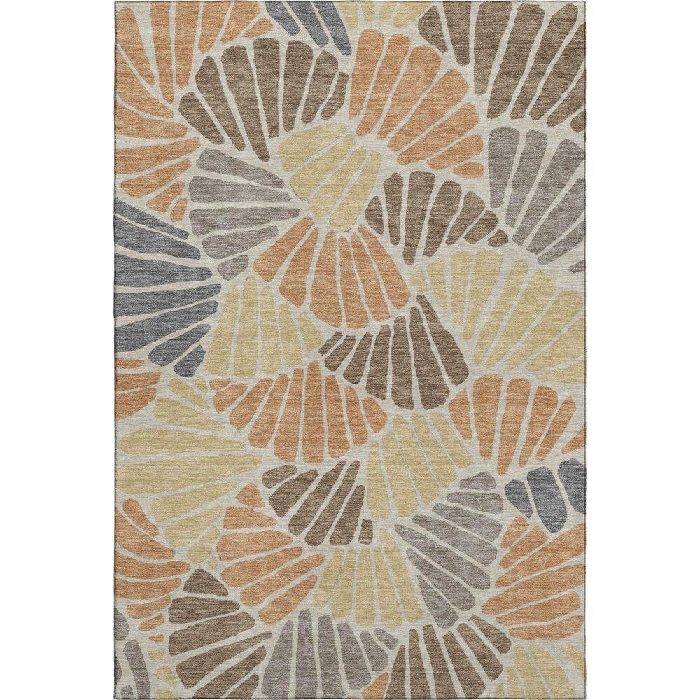 Mayfield Premium Machine Washable Abstract AMF2384 Copper 5 ft. x 7 ft. 6 in. Area Rug price history on PriceWatchPro