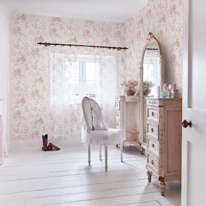 Rachel Ashwell Wildflower Pink Wallpaper Sample