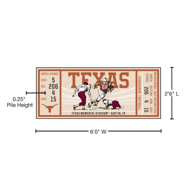 Boston Red Sox Ticket Runner Rug - 30in. x 72in.