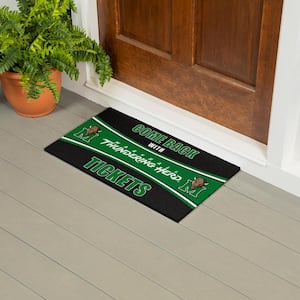 Marshall University 28 in. x 16 in. PVC "Come Back With Tickets" Trapper Door Mat