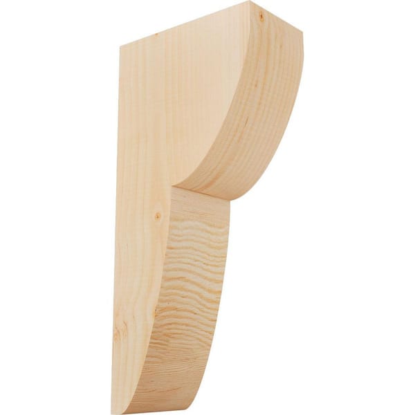 Ekena Millwork 5-1/2 in. x 10 in. x 22 in. Douglas Fir Crestline Smooth Corbel