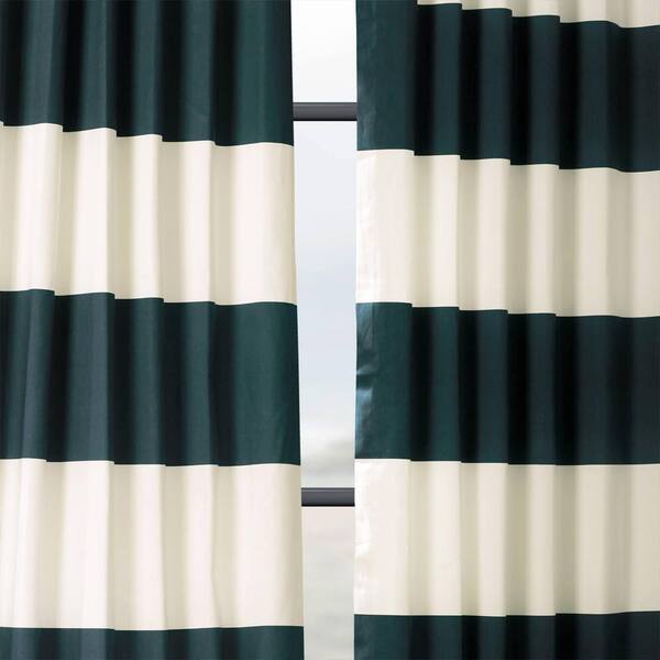 Exclusive Fabrics Furnishings Dusk, Nautical Striped Curtains Uk