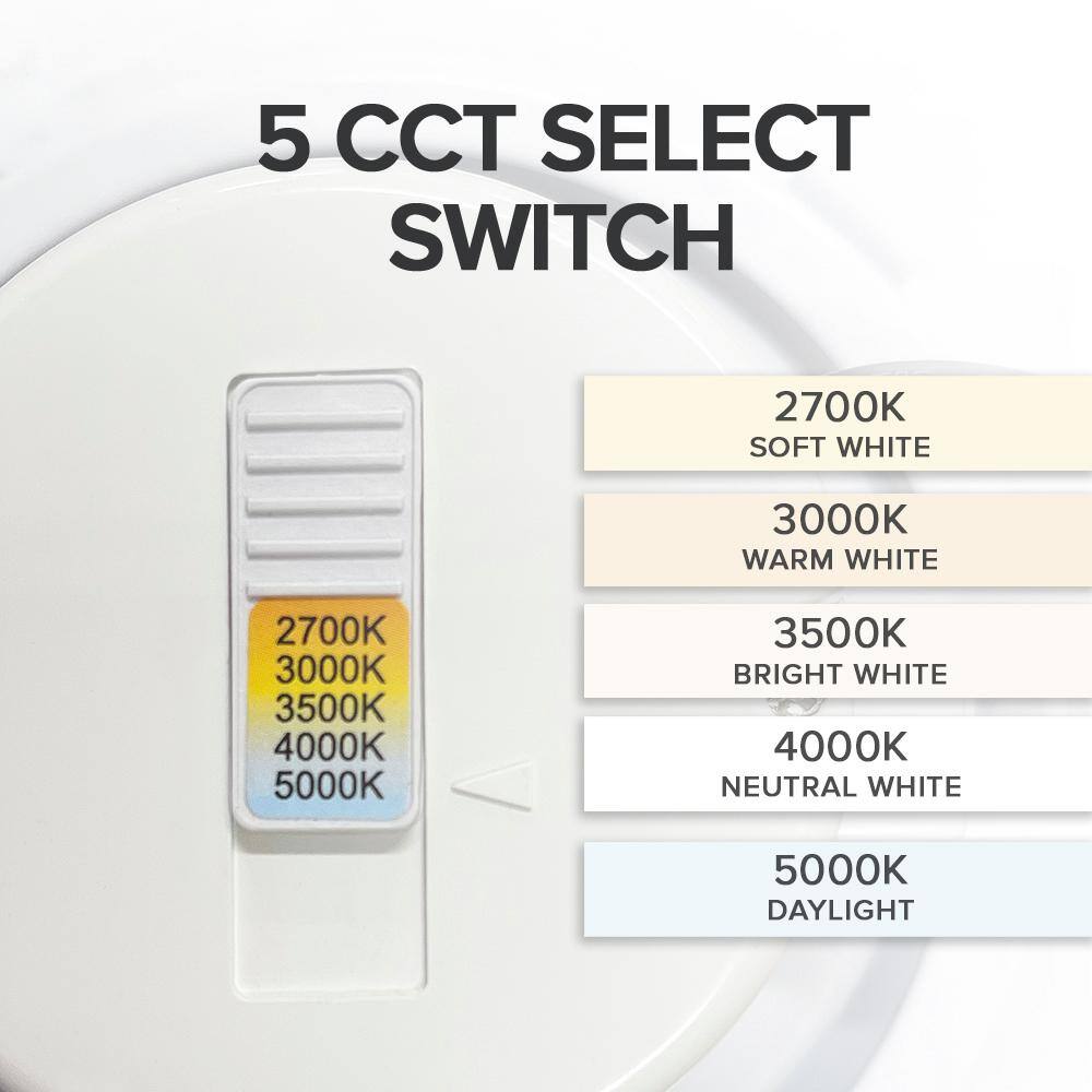 Versatile 5"-6" Aluminum LED Downlight, Dimmable & Color Selectable