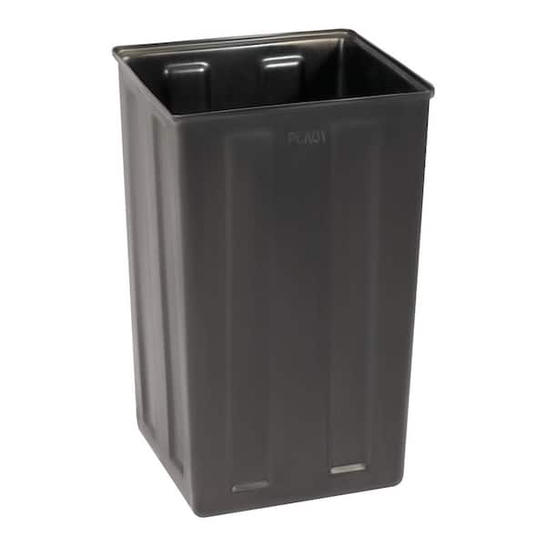 Alpine Industries 40 Gal. Rigid Plastic Waterproof Square Trash Can Insert Liner for Indoor and Outdoor Trash Can