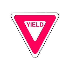 22 in. x 22 in. Yield Traffic Sign
