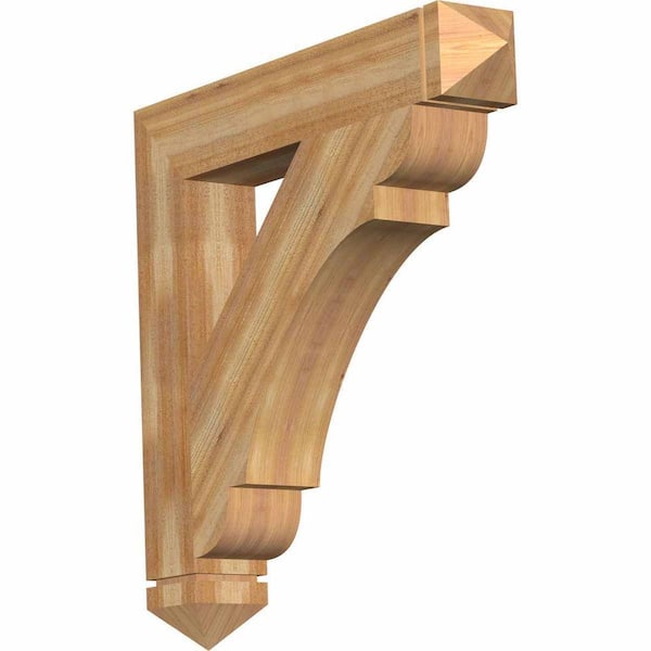 Ekena Millwork 6 in. x 38 in. x 38 in. Western Red Cedar Olympic Arts and Crafts Rough Sawn