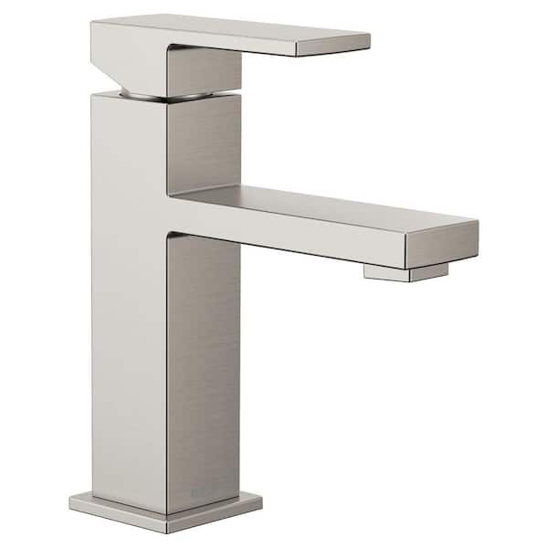 Revyl Single Hole Single Handle Bathroom Faucet in Spot Resist Brushed Nickel