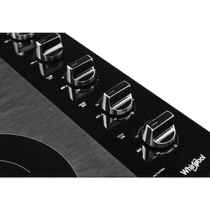 30 in. Radiant Electric Ceramic Glass Cooktop in Black with 5 Burner Elements including 2 Dual Radiant Elements
