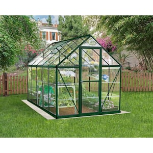 Harmony 6 ft. x 10 ft. Green/Clear Polycarbonate DIY Greenhouse Kit