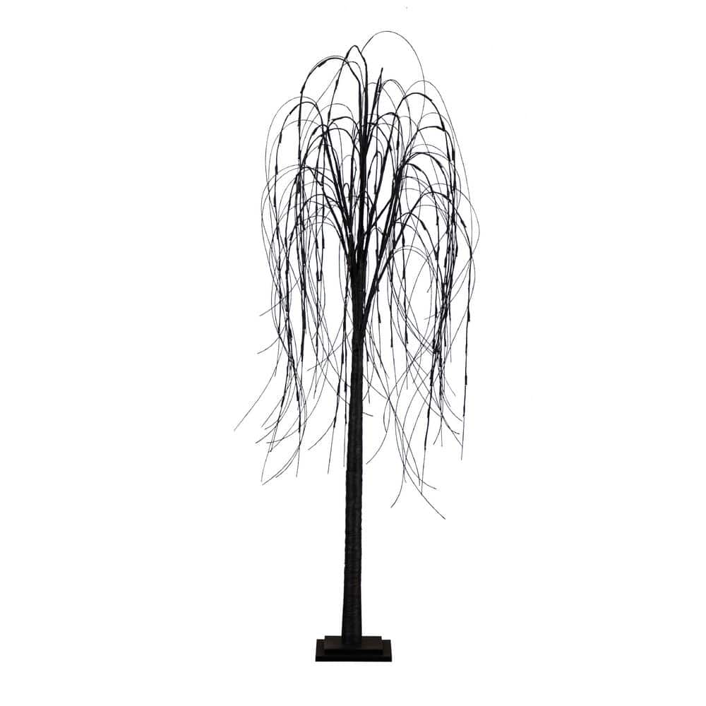 6 ft. Artificial Halloween Black Willow Tree Pre-Lit with Orange and Purple LED Lights price history on PriceWatchPro