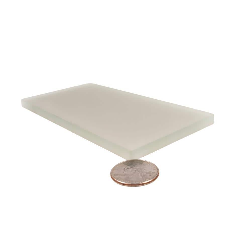 Beige 3" x 6" Matte Glass Subway Tile