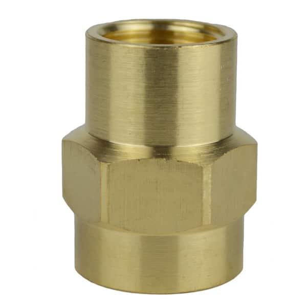 Everbilt 5/8 in. Female Flare x 1/2 in. FIP Brass Gas Fitting Adapter