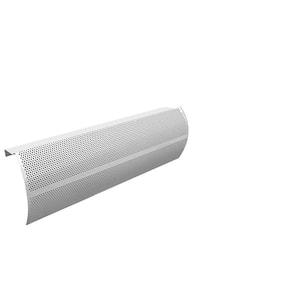 Elliptus Series 2 ft. Galvanized Steel Easy Slip-On Baseboard Heater Cover in White