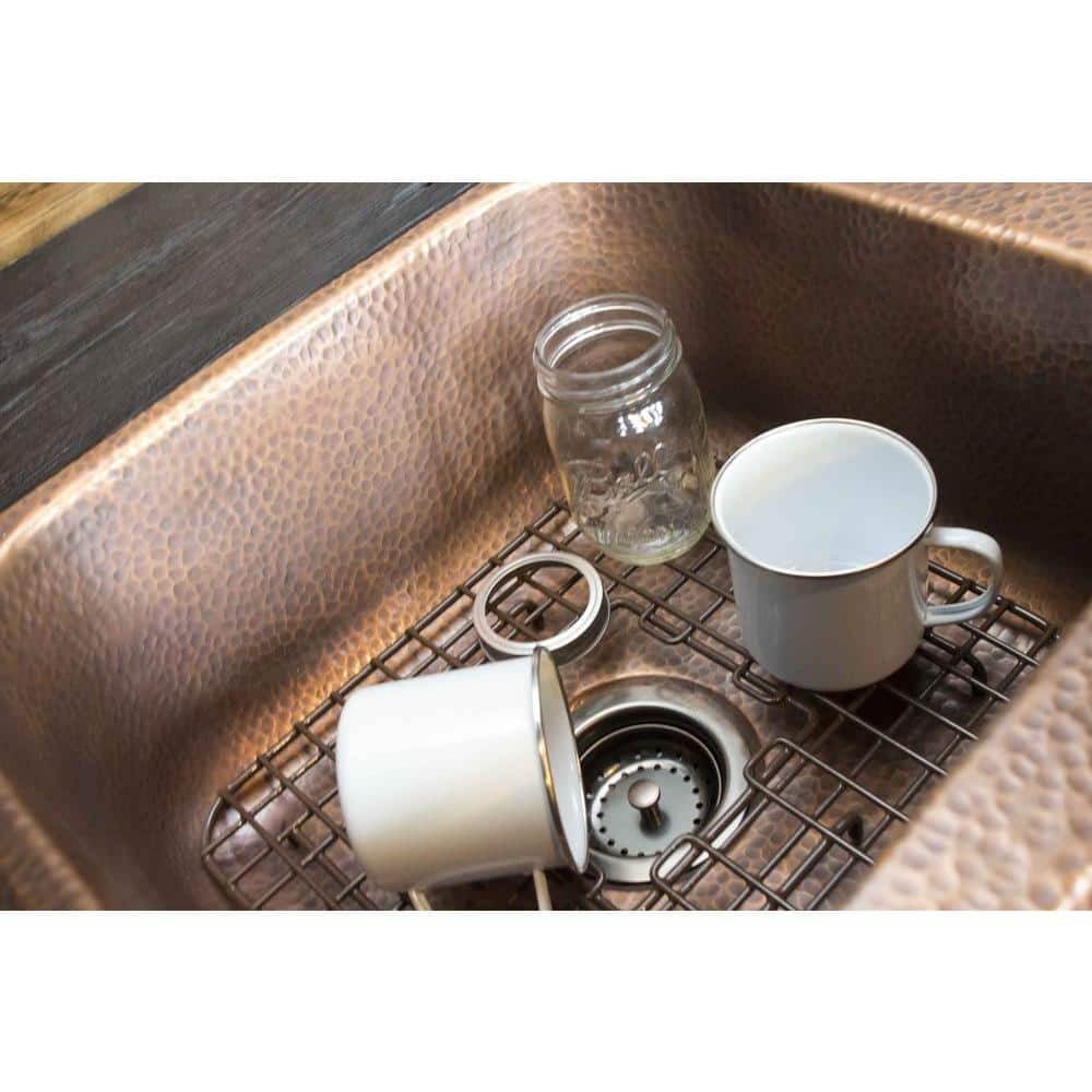 SinkSense Gehry Antique Brown 14" x 11.75" Kitchen Sink Bottom Grid