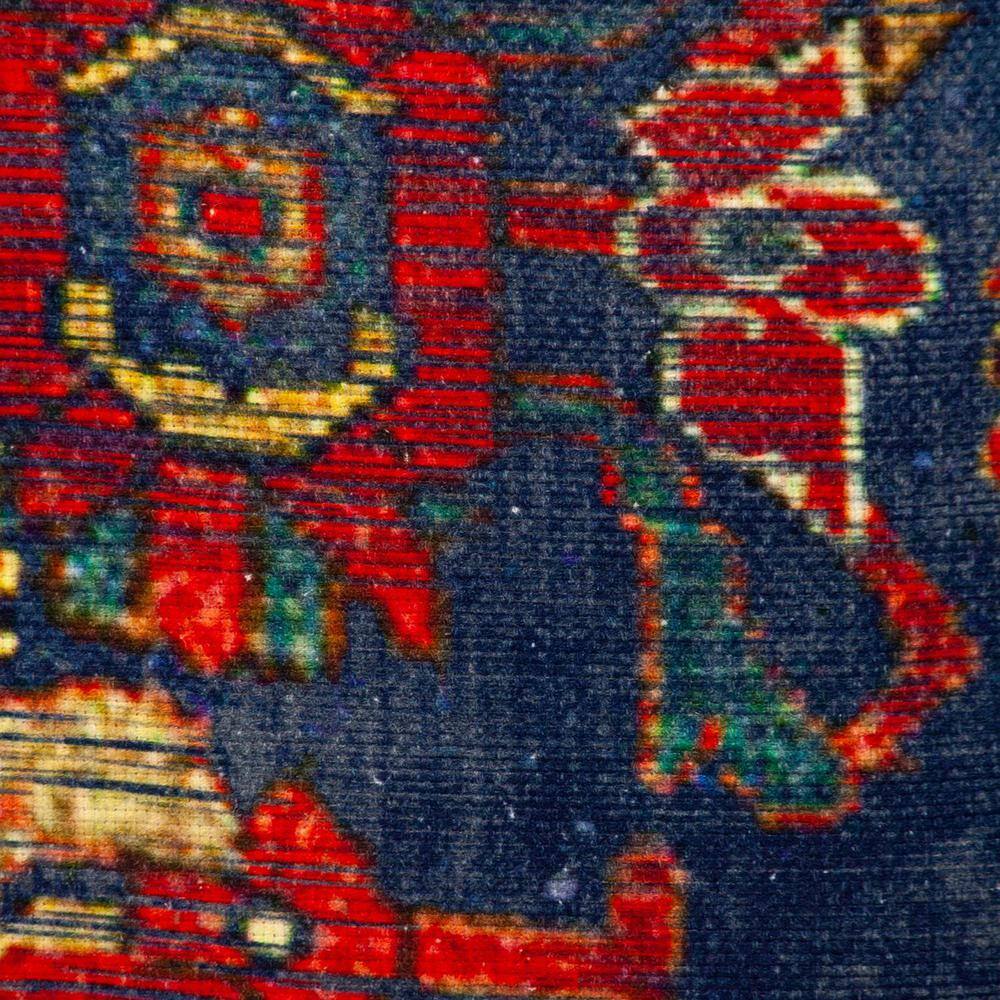 Multicolor Tapestry 18" x 18" Square Cotton Throw Pillow