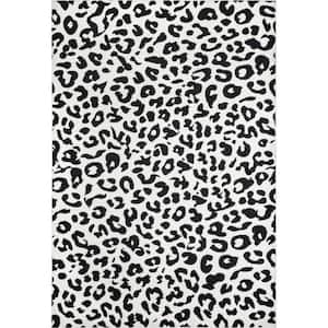 Sebastian Leopard Print Dark Gray 4 ft. x 6 ft. Area Rug