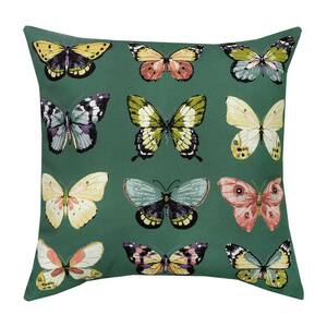 18 in. x 18 in. Papilion Endive Outdoor Throw Pillow