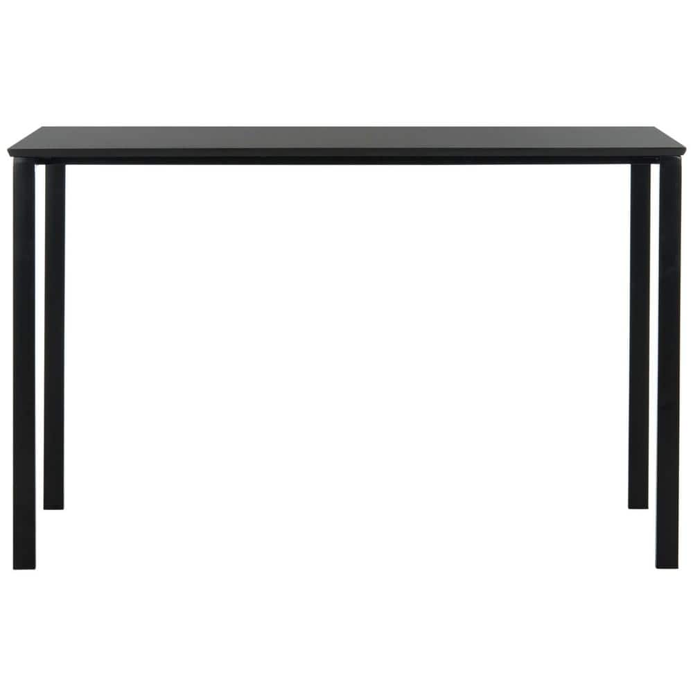 Dalit 47" Black Wood Transitional Writing Desk
