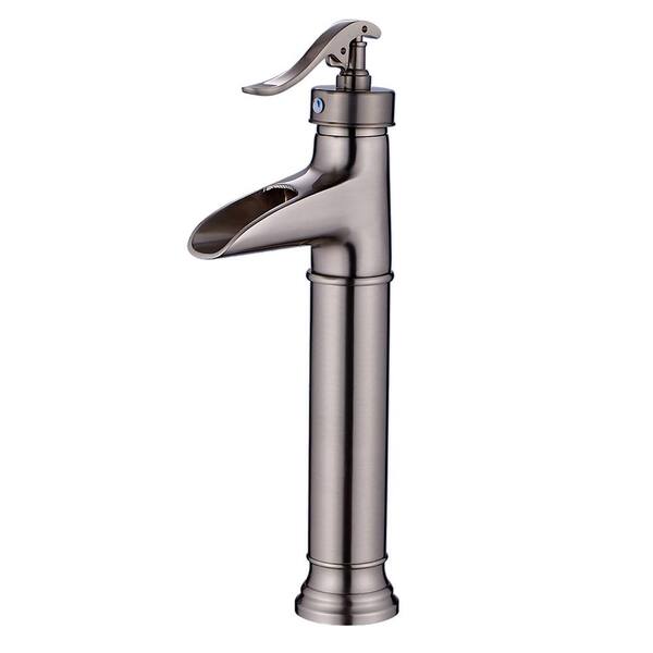 Staykiwi Single Handle Single Hole Bathroom Faucet in Brushed Nickel with Spot Resistant
