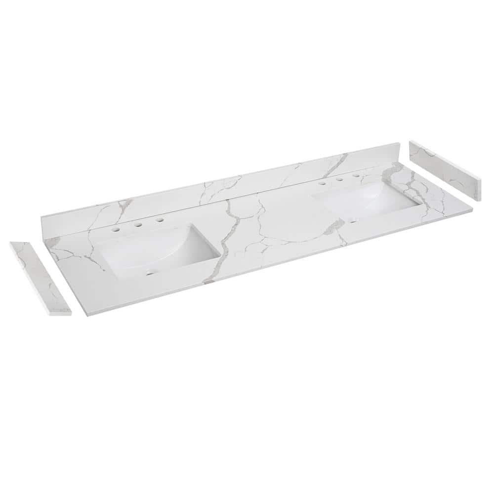 Have a question about PROOX 72 in. W x 22 in. D Quartz White