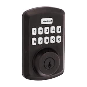 Powerbolt 250 10-Button Keypad Venetian Bronze Transitional Electronic Deadbolt Door Lock