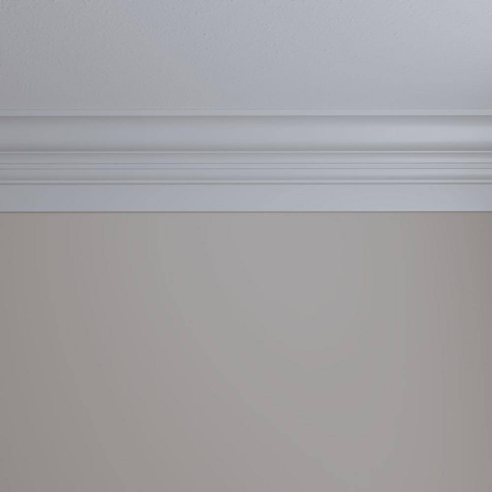 94.5" White Polyurethane Crown Fascia Moulding