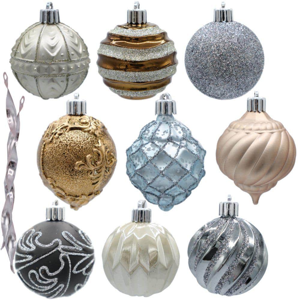 Home Accents Holiday Ashford Meadows 60 mm Assorted Ornament (101-Count ...
