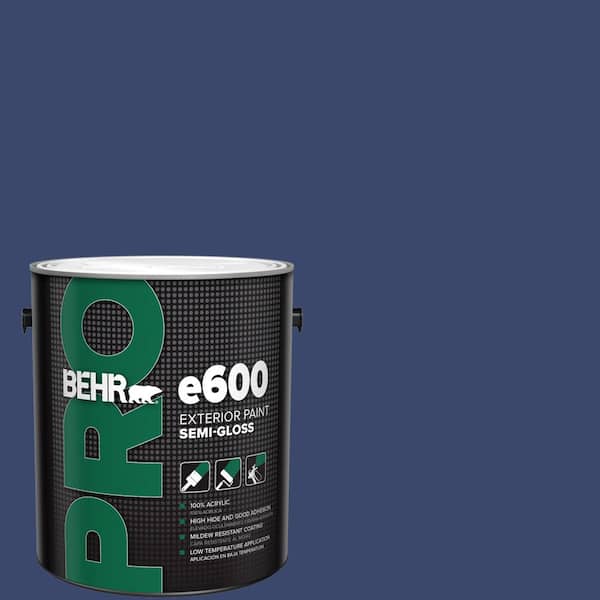 BEHR PRO 1 gal. #T11-19 Starlit Night Semi-Gloss Exterior Paint