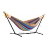 Vivere 9 ft. Double Cotton Hammock with Stand in Tropical UHSDO9-20