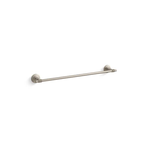KOHLER Torrington 24 in. Wall Mounted Single Towel Bar in Vibrant Brushed Nickel