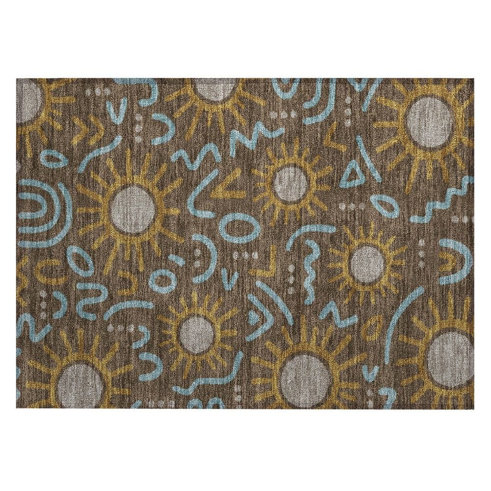 Chantille Machine Washable Indoor/Outdoor Abstract ACN2620 Chocolate 2 ft. x 3 ft. Accent Rug price history on PriceWatchPro