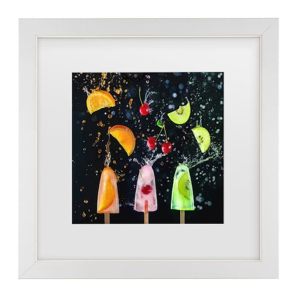 Trademark Fine Art Dina Belenko Action Popsicle Collection Matted Framed Photography Wall Art 13 in. x 13 in.
