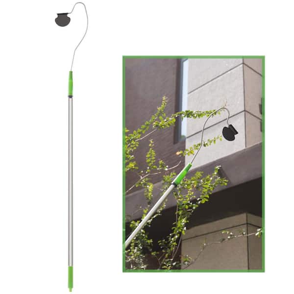 Telescopic Gutter Cleaning Brush Removing Leaves Debris Adjustable Angle  for Hard-to-Reach Areas Gutter Guard Cleaner Tool