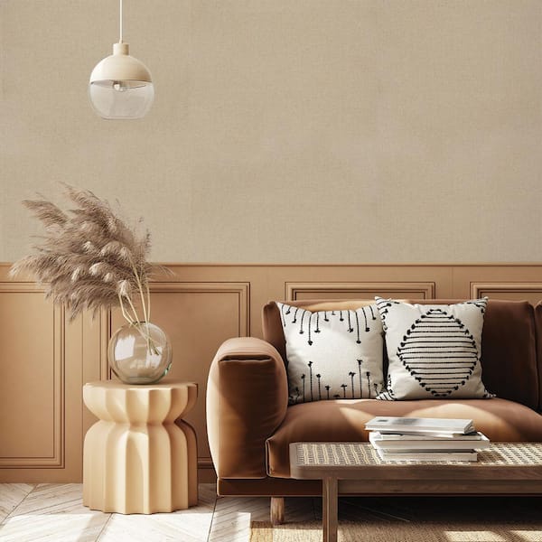 Slate and Wheat Woven Paperweave Grasscloth Unpasted Textured Wallpaper Roll (Covers 72 sq. ft.)