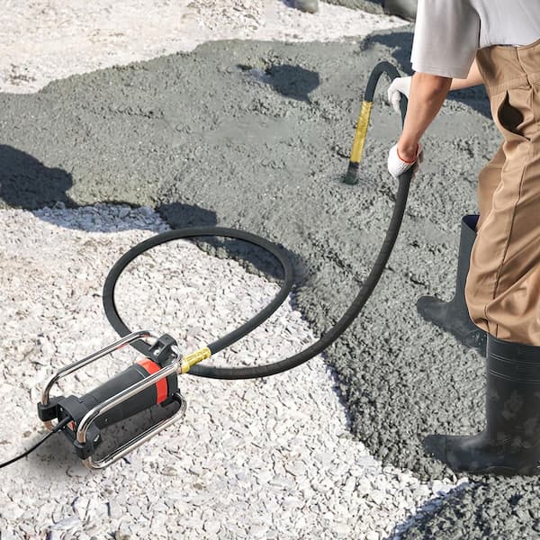 SKYSHALO Electric Concrete Vibrator, 1500-Watt, 16000 VPM, Concrete Vibrating Tool Portable Pencil Cement Vibrator SKYSHALO Electric Concrete Vibrator, 1500-Watt, 16000 VPM, Concrete Vibrating Tool Portable Pencil Cement Vibrator