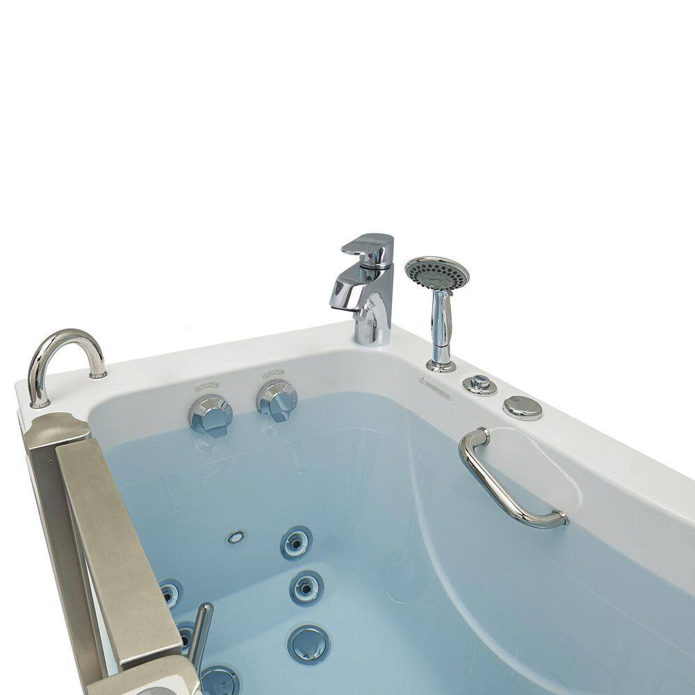 52'' White Acrylic Walk-In Bathtub with Left Door