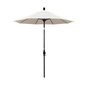 7-1/2 ft. Fiberglass Collar Tilt Double Vented Patio Umbrella in Natural Pacifica