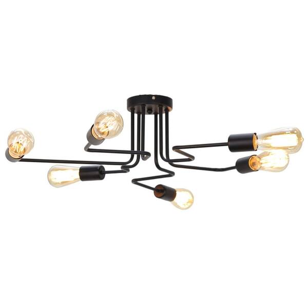 CosmoLiving by Cosmopolitan 34 in. Black Ceiling Light with 6Light