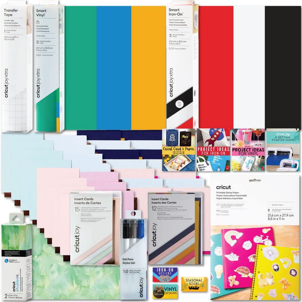 Joy Xtra Deluxe 45+ Piece Cutting Machine Accessories Bundle with Vinyl, Iron-on, Card Kits, Pens and Sticker Paper price history on PriceWatchPro