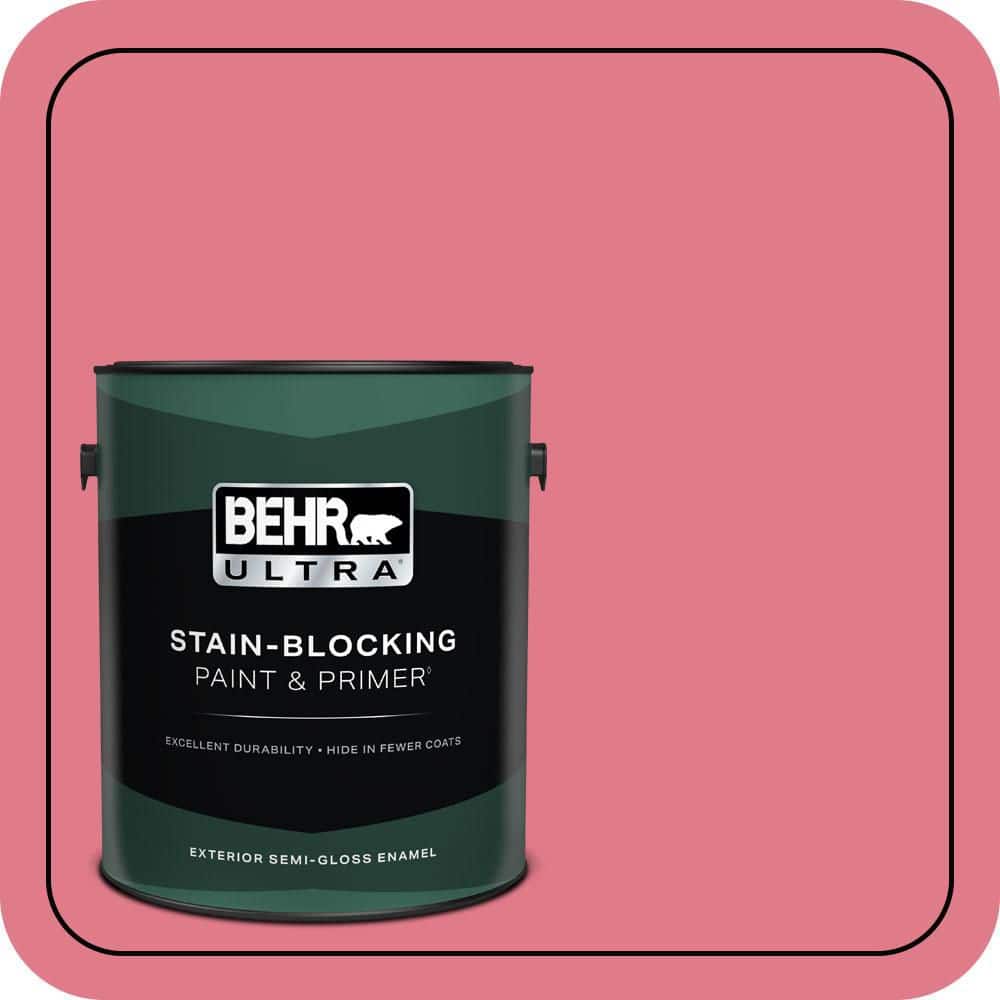 1 gal. #P150-4 Hot Gossip Semi-Gloss Enamel Exterior Paint & Primer price history on PriceWatchPro