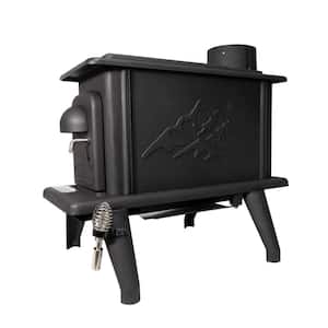 Cleveland Iron Works Cast Iron Single Burn Rate Erie Wood Stove - Heats 900 sq. ft.