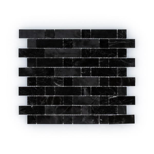 Jeffrey Court Fortune Black 11.625 in. x 11.625 in. Polished