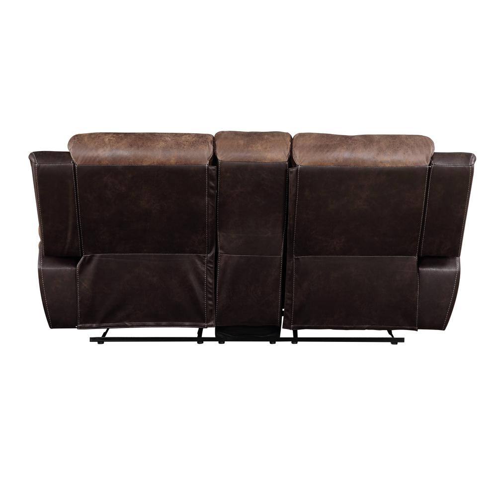 Jaylen Brown Microfiber Reclining Loveseat with Cup Holder