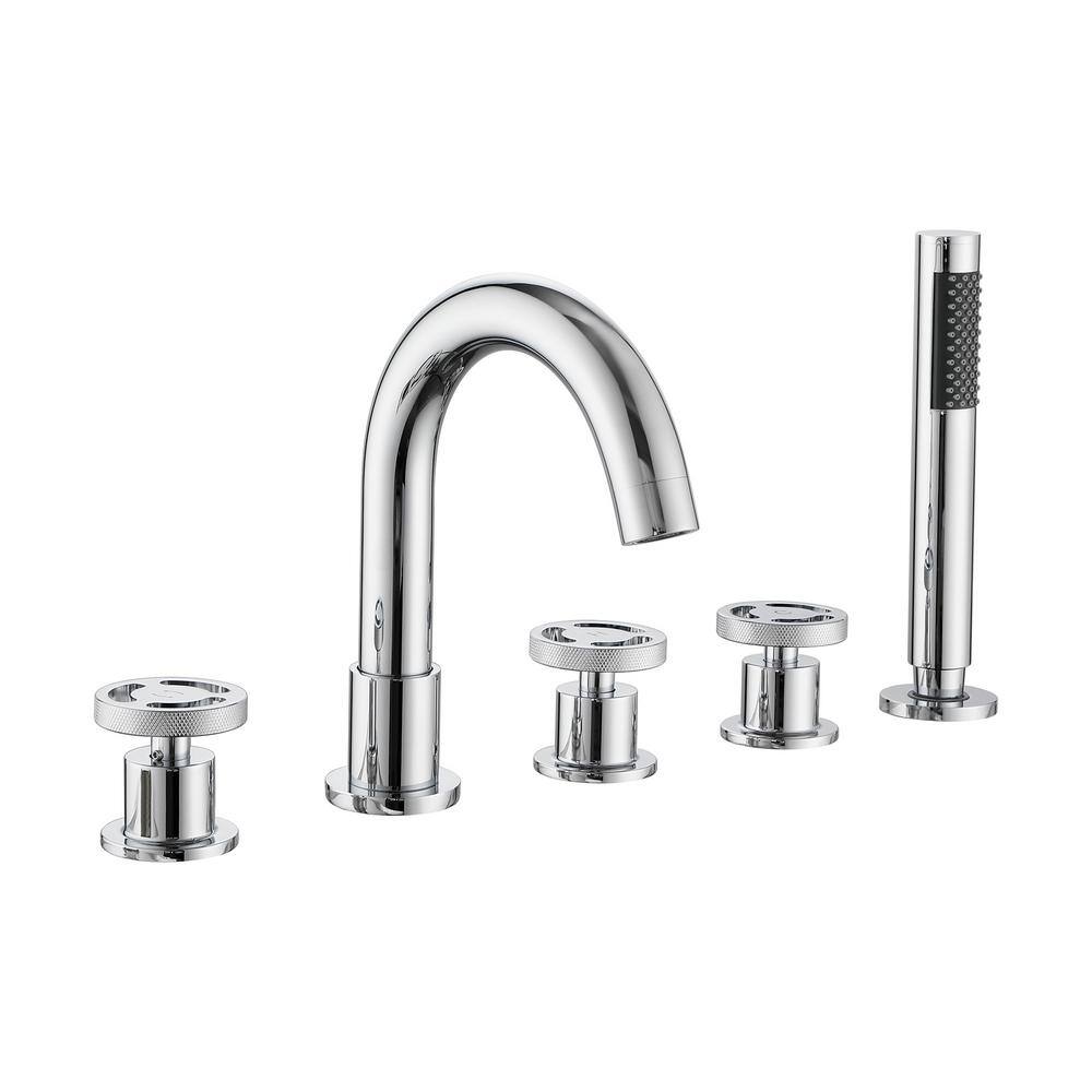 tahanbath-3-handle-tub-deck-mounting-roman-tub-faucet-with-hand-shower