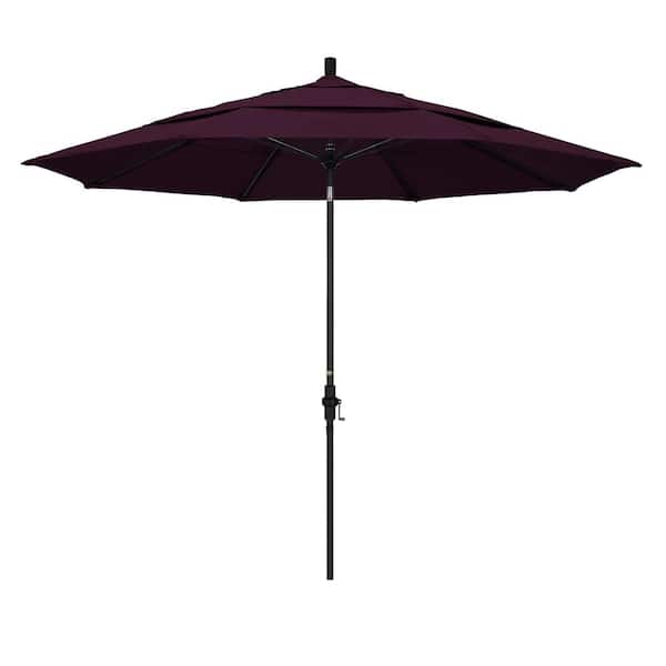 dark purple patio umbrella Rectangle Umbrellas of shade which means more room between you Best Choice Products 10ft Solar