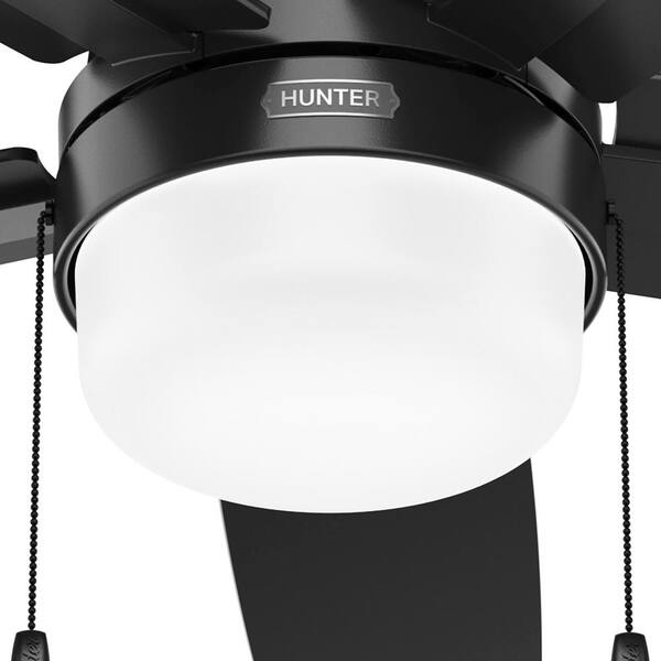 Hunter Anisten 52 in. Indoor Matte Black Ceiling Fan with Light
